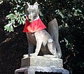Fuchs-Statue im Fushimi-Inari-Schrein, Fushimi-ku bei Kyōto