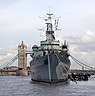 HMS Belfast auf der Themse