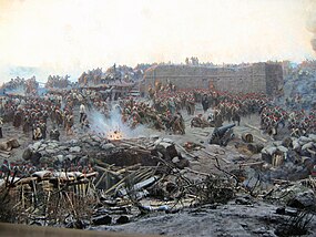 Výjev z obléhání Sevastopolu od Franze Roubauda