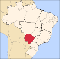 موقعیت ماتوگروسو جنوبی در برزیل