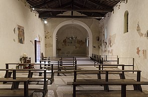 Der restaurierte Innenraum von S. Nicolò mit der Apsis