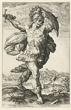Horatius Cocles by Hendrick Goltzius