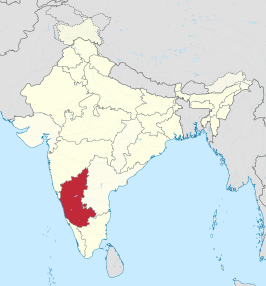 Kaart van Karnataka