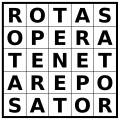 Sator Square, an ancient Roman amulet in the form of a palindromic word square