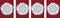 Decorazione delle Forze Canadesi con 4 barrette (CD, Canada) - nastrino per uniforme ordinaria