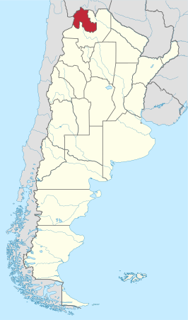 Kaart van Jujuy