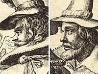 Gravyr av Robert och Thomas Wintour, gjord av Crispin de Passe den äldre. Robert är till vänster och Thomas till höger.
