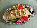 17世紀擺盤風格的“鮭魚切片”