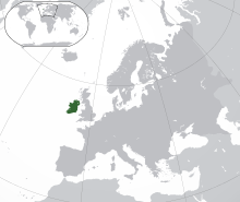 アイルランド島の位置
