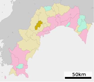 越知町位置図