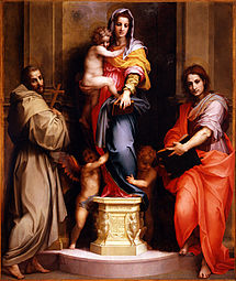 Contractul pentru Madonna delle Arpie de Andrea del Sarto (1514) a impus ca roba Fecioarei Maria să fie colorată cu ultramarin