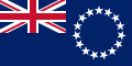 Flag of the Cook Islands (state in free association with New Zealand)