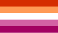 Lesbische vlag uit 2018, variant op de voorgaande