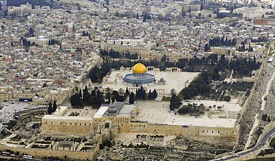 Kompleks Tihi Al-Aqsa to Kota Yerusalem, Al-Quds, Palestina.
