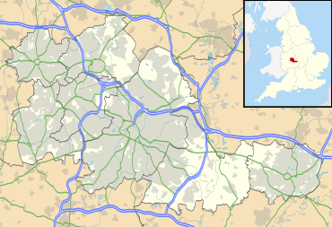EFL Championship trên bản đồ West Midlands (hạt)