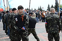 Milicianos de Donetsk.