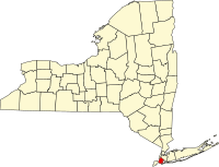 Locatie van Kings County in New York