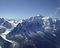 de Mont Blanc iwwers Tàl vun Chamonix-Mont-Blanc