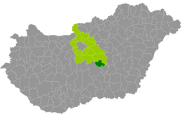 Distretto di Nagykőrös – Mappa
