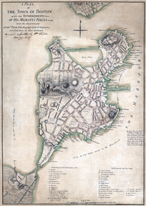 Boston (1775) (Üreten: Sir Thomas Hyde Page) Ayrıntılı bilgi Kraliyet Ordusu'nun İstihkam Kolordusu'nda görevli Teğmen Thomas Hyde Page ile diğer görevlilerin gözetiminde hazırlanan, Boston kasabasının hendeklerini ve etrafını gösteren harita. (1775) (Üreten: Sir Thomas Hyde Page)