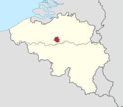 Брусэльскі сталічны рэгіён на мапе