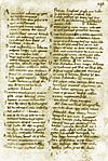 Carmina Cantabrigiensia, manuskript C, folio 436v, sångsamling från 1000-talet.