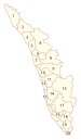 Daerah pemilihan di Kerala untuk pemilihan Lok Sabha 2014. Constituencies in Kerala for the Lok Sabha 2014. Nomor pada gambar merujuk pada urutan dan nomor yang tertera dalam tabel.