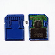 Geöffnete SD-Karte (Panasonic, 16 MB)