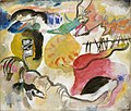 Wassily Kandinsky, Improvisation 27, Garden of Love II, 1912 (ekspoziciita en 1913 en la Armileja Ekspozicio)