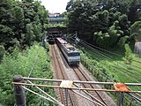武蔵野南線を走る貨物列車