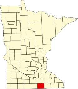 Vị trí quận Freeborn trong tiểu bang Minnesota ở Hoa Kỷ