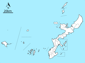 久米島の位置（沖縄諸島内）