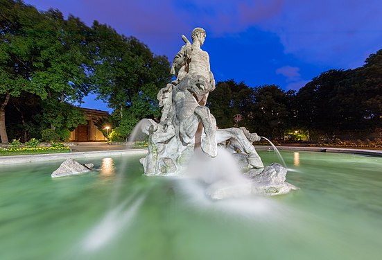 Neptune Fountain, Munich, Germany.