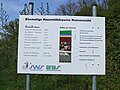 Informationschild unnerm offizielle Nome - Hausmülldeponie Nonnenwühl
