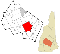 Location in Merrimack County, New Hampshire