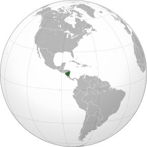Locația Nicaraguei