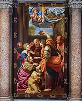 «Диво появи мадонни з немовлям і св. Дженнаро та надання чудодійного миро», 1637–38, Cathedral of Naples