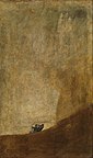 Francisco de Goya: Hund, 1820/1823; Öl auf Putz auf Leinwand übertragen. Museo del Prado, Madrid
