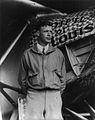 チャールズ・リンドバーグ。1927年、初めて大西洋単独無着陸横断飛行を成功させた。