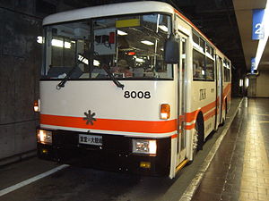 立山トンネルトロリーバスの車両