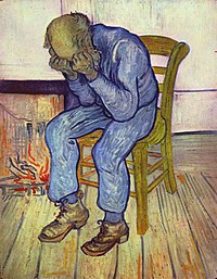 Vincent van Gogh, wat self 'n depressielyer was en later selfmoord gepleeg het, het hierdie werk in 1890 geskilder van ’n man se wanhoop tydens depressie.