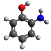 Ball-and-stick model of 2-aminophenol
