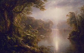 Matinée sous les tropiques, Frederic Edwin Church, 1877. National Gallery of Art, Washington, D.C., États-Unis.