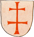 Герб короля Венгрии Ласло I Святого (1046—1095). Из гербовника 1459 г.