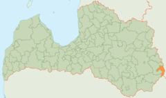Зілупскі край на мапе