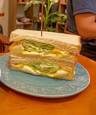 Egg potato salad white sandwich (HDR Photo)