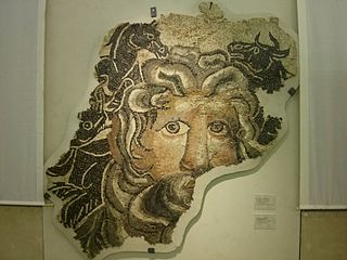 Mosaïque d’Océanos de l’Ancône grecque au musée archéologique d'Ancône