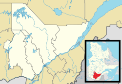 勒庞蒂尼在中魁北克的位置
