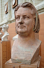 Bust of Honoré de Balzac by french sculptor David d'Angers (1844).