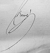 signature de Claude-Joseph Trouvé